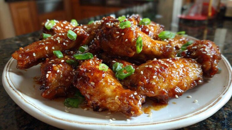 Sriracha Honey Garlic Chicken Wings (Finger-Licking Good Snack)