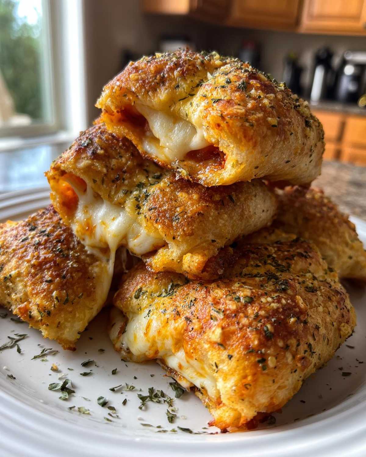 Stuffed Crust Pizza Rolls (Homemade Snack-Dinner Mashup) - detail 1
