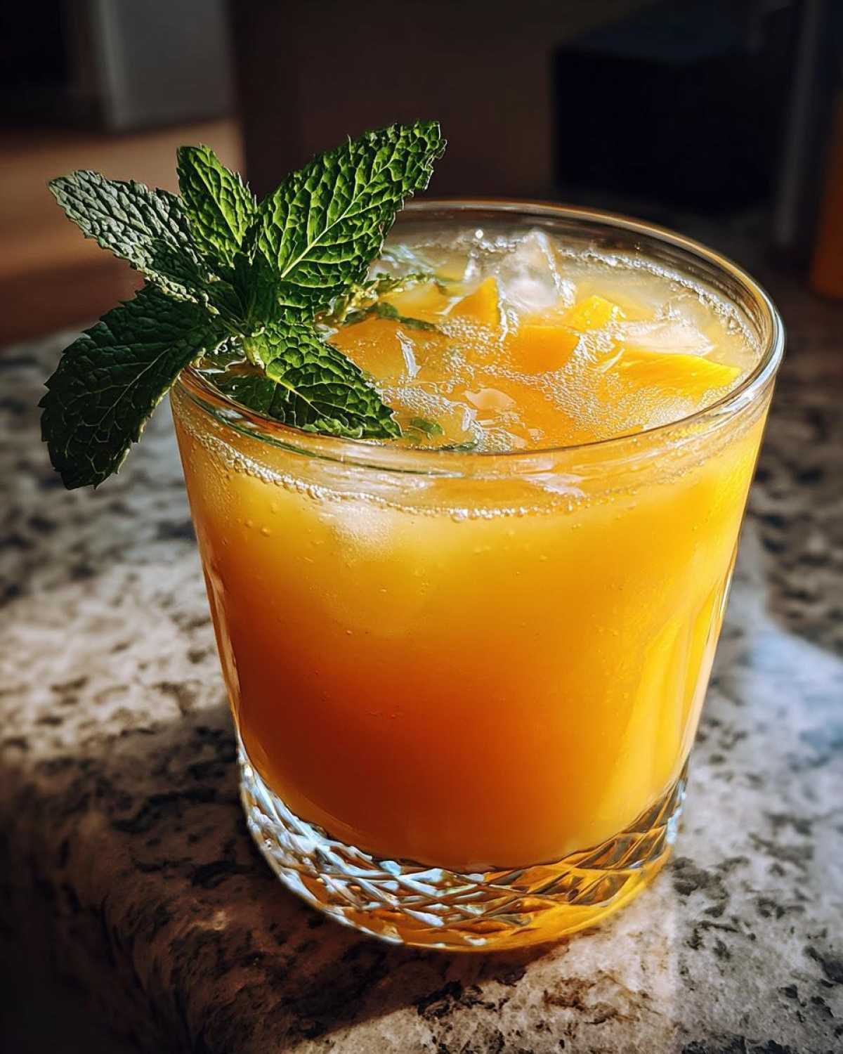 Sunrise Mango-Mint Agua Fresca (Non-Alcoholic Summer Sipper) - detail 1