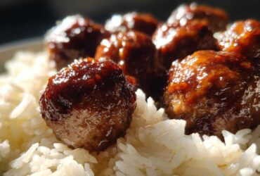 Teriyaki-Glazed Meatballs & Rice (A Freezer Friendly Dinner Win)