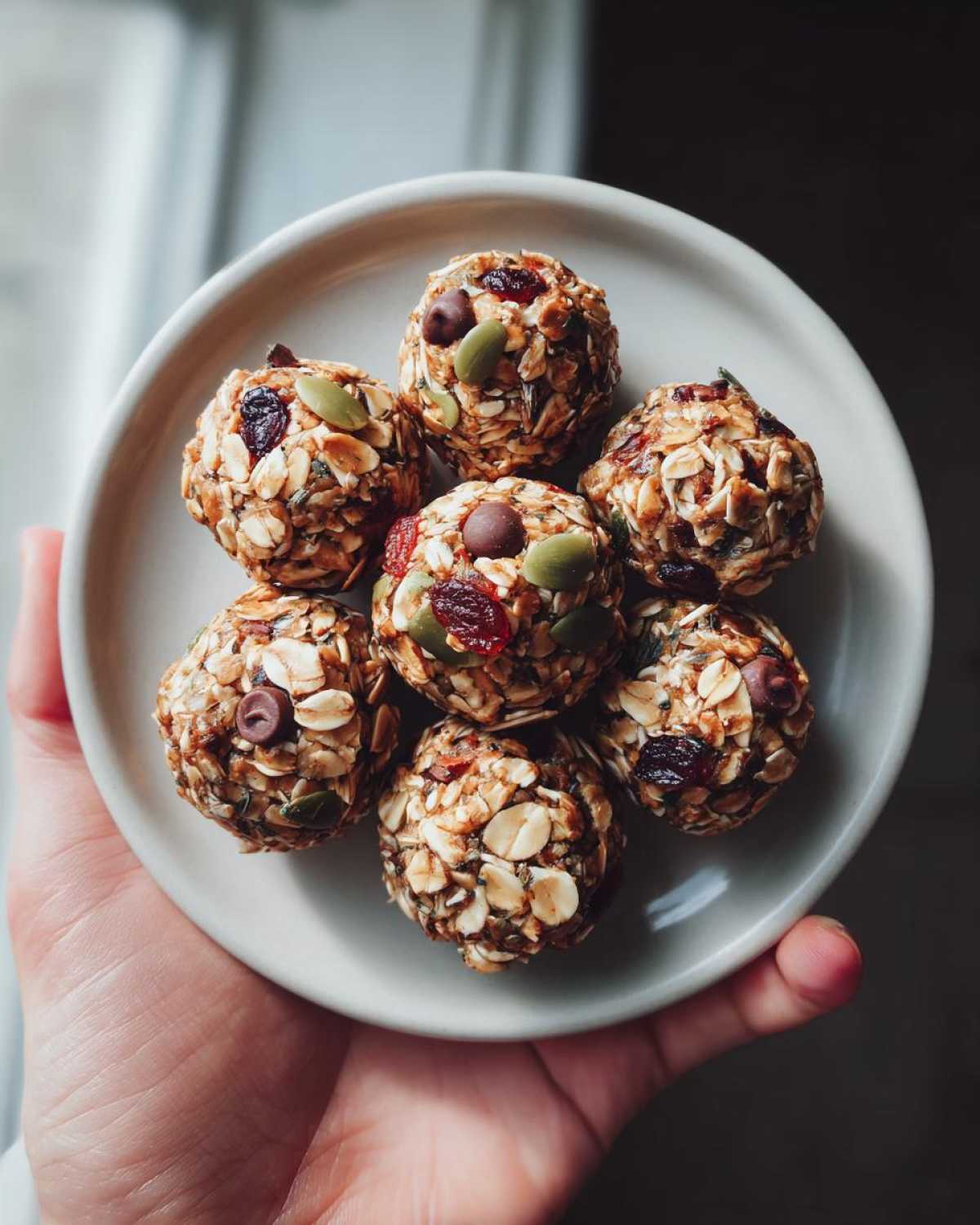 Trail Mix Energy Clusters (No-Bake Snack Bites) - detail 2