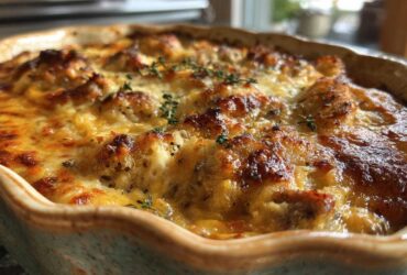 Turkey and Stuffing Casserole (Ultimate Thanksgiving Leftover Remix)