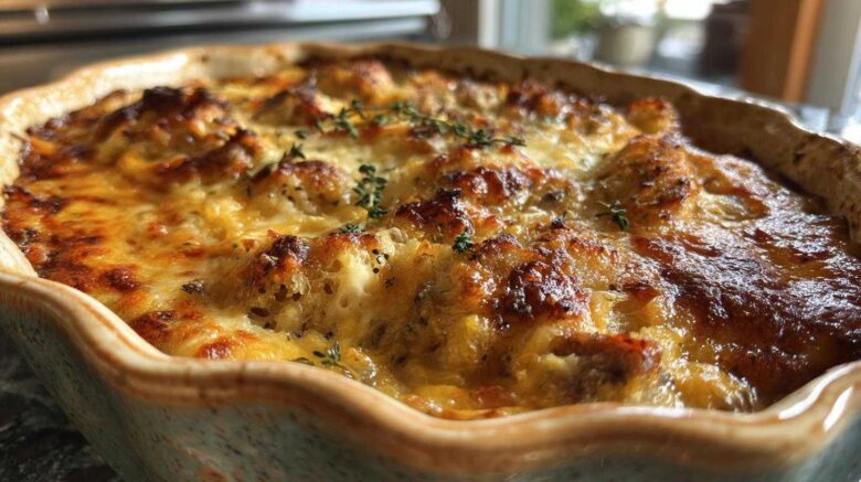 Turkey and Stuffing Casserole (Ultimate Thanksgiving Leftover Remix)
