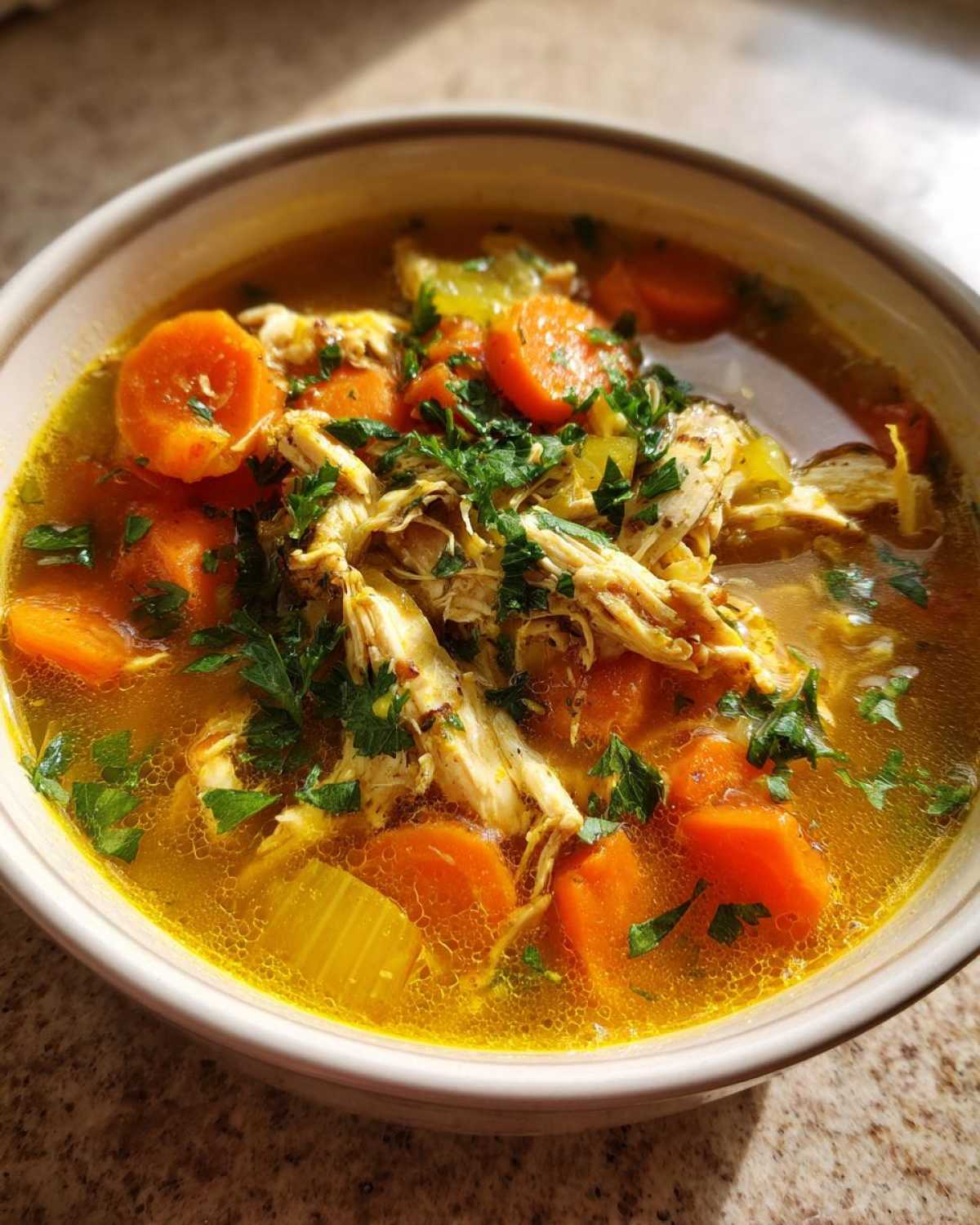 Turmeric Ginger Chicken Soup (Immune-Boosting Comfort) - detail 4
