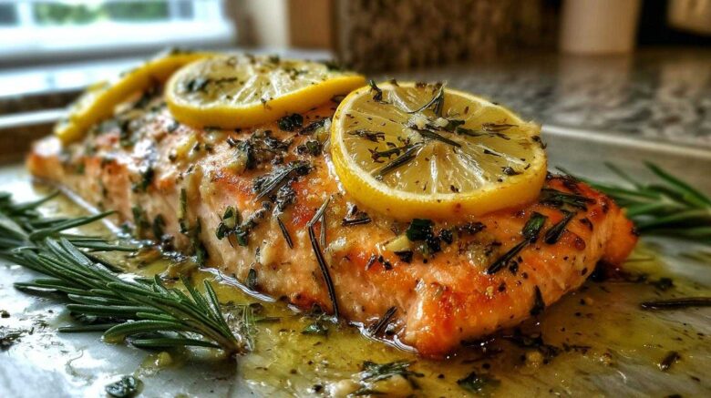 Zesty Lemon Herb Salmon Bake (No-Fail Juicy Fish Dinner)