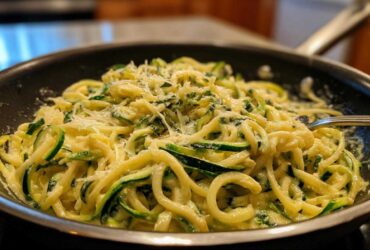 Zucchini Noodle Alfredo (Low-Carb Comfort Pasta Swap)