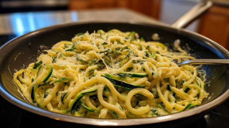 Zucchini Noodle Alfredo (Low-Carb Comfort Pasta Swap)