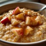 15-Minute Apple Cinnamon Oatmeal with Maple Swirl