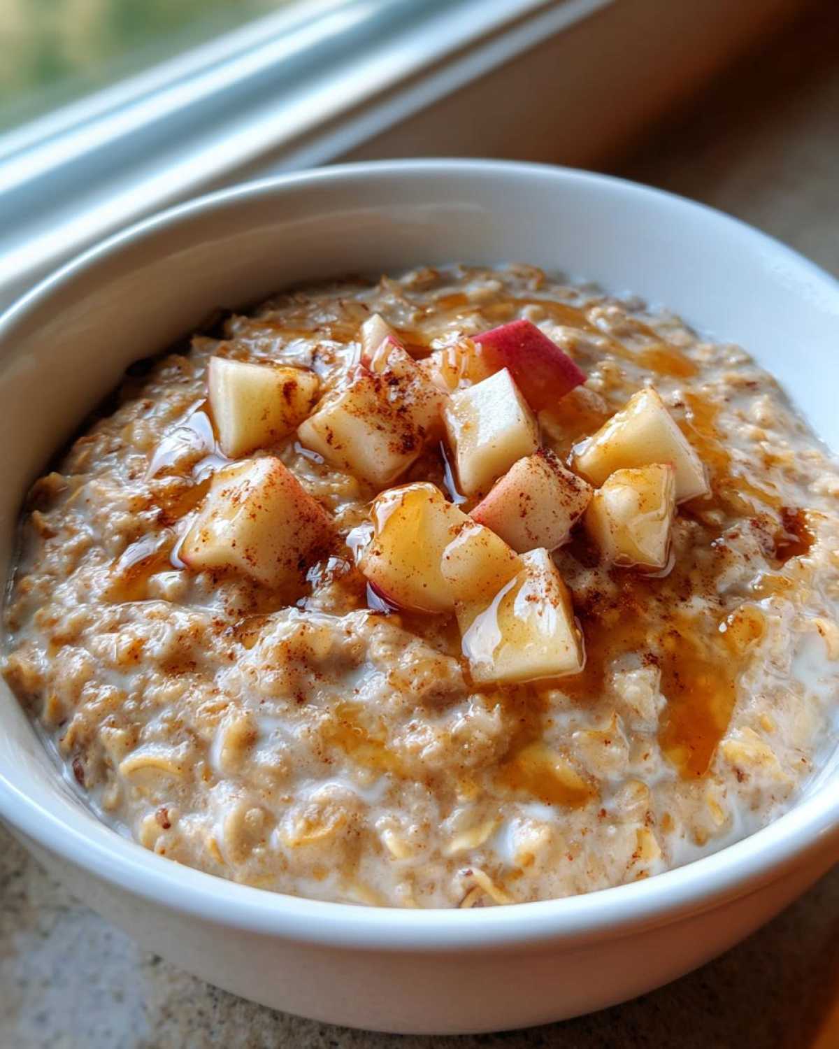 15-Minute Apple Cinnamon Oatmeal with Maple Swirl - detail 2