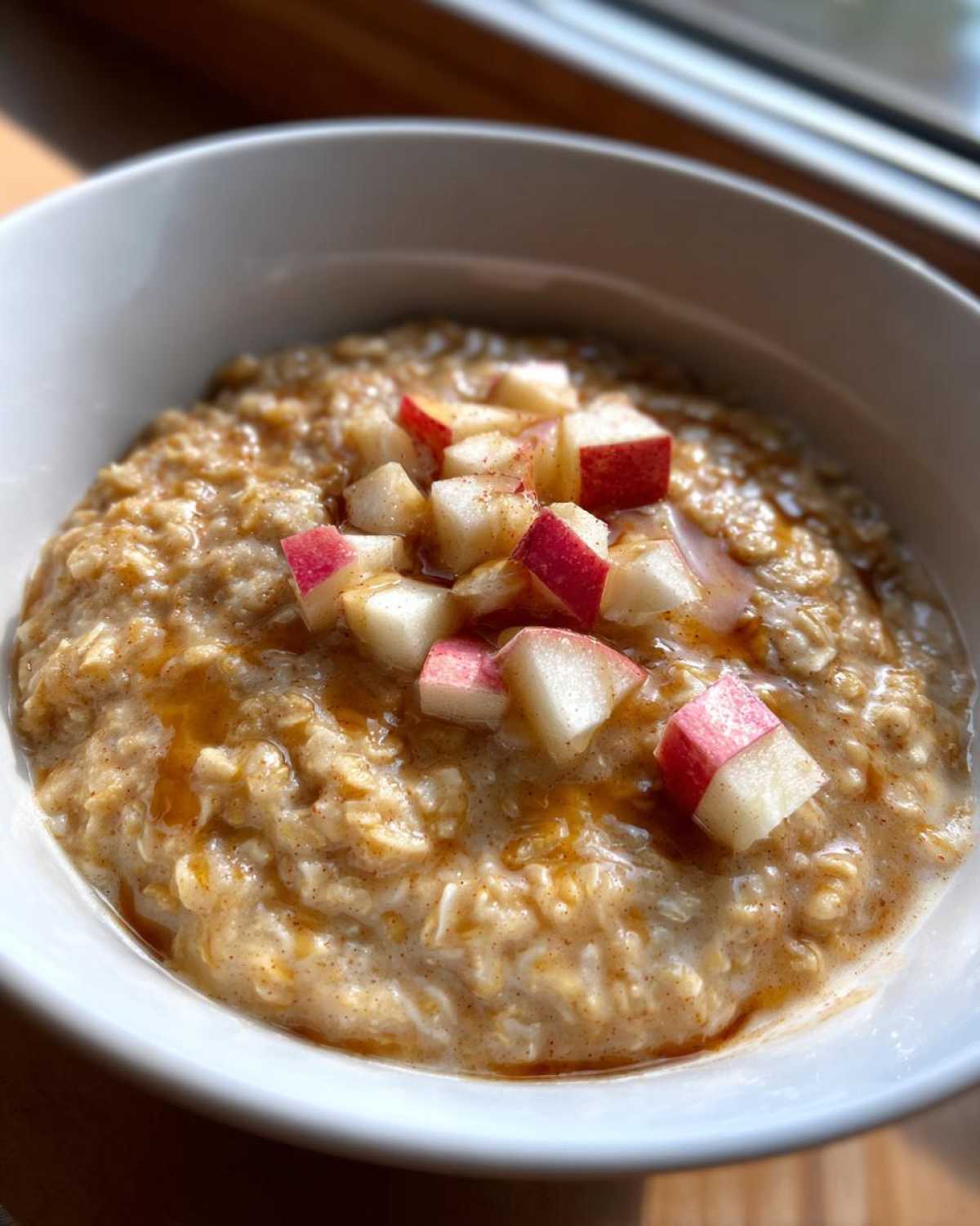 15-Minute Apple Cinnamon Oatmeal with Maple Swirl - detail 3