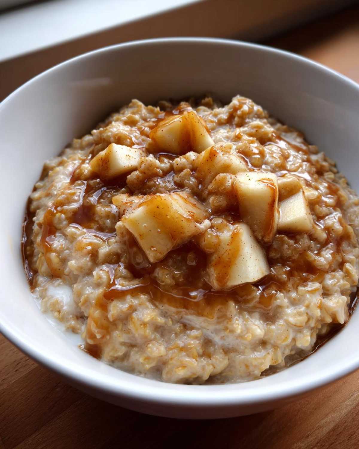 15-Minute Apple Cinnamon Oatmeal with Maple Swirl - detail 4
