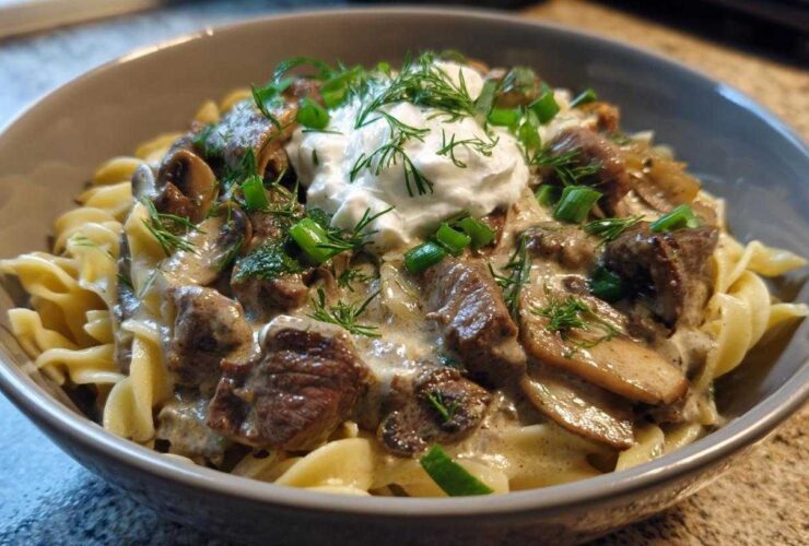 5-Ingredient Beef Stroganoff