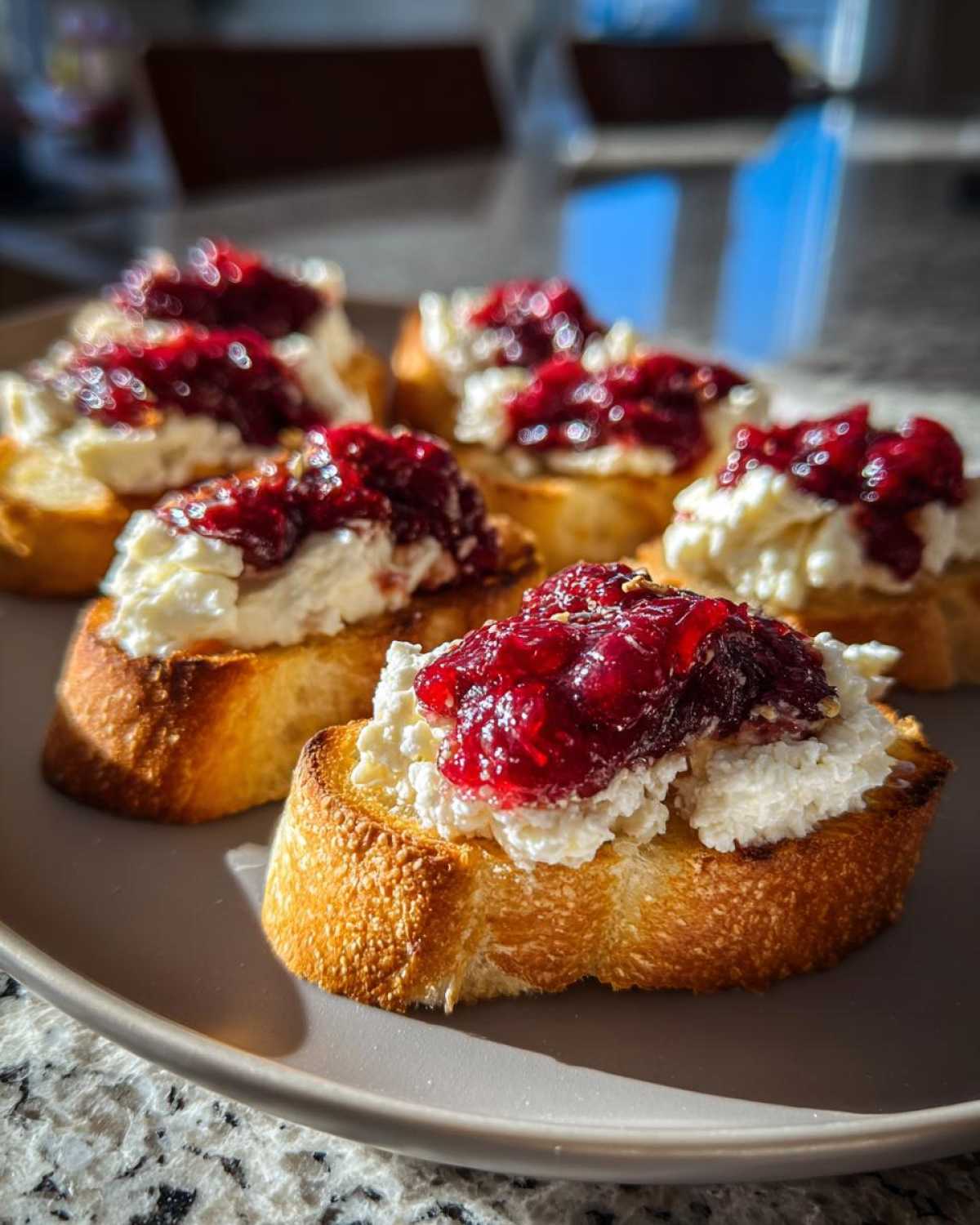 5-Ingredient Cranberry Goat Cheese Crostini - detail 1