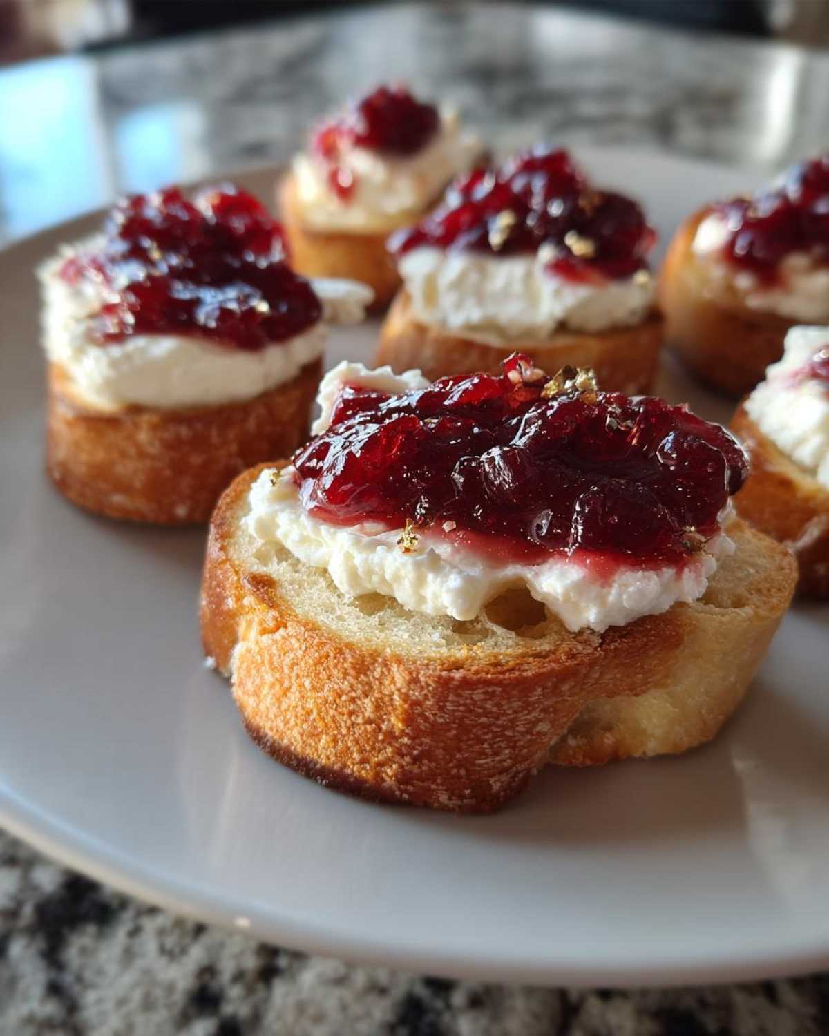 5-Ingredient Cranberry Goat Cheese Crostini - detail 2