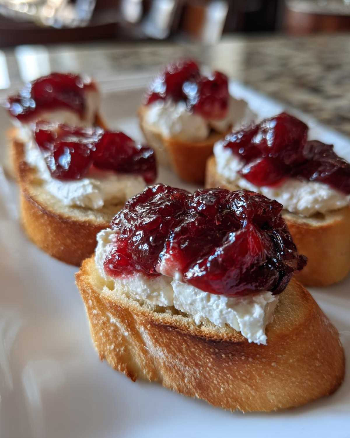 5-Ingredient Cranberry Goat Cheese Crostini - detail 4