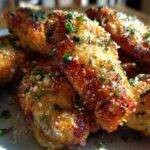 Air Fryer Garlic Parmesan Wings