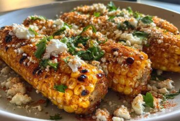 Air fryer Mexican street corn