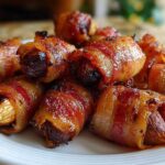 Bacon-Wrapped Dates with Almonds