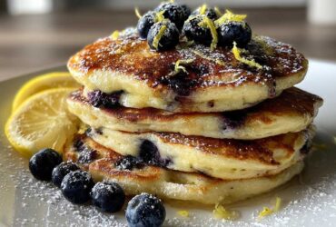 Blueberry Lemon Ricotta Pancakes