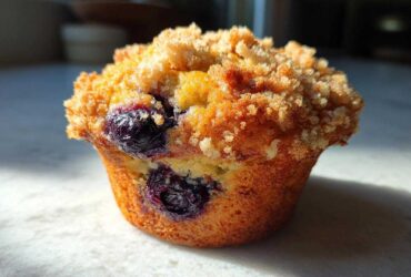 Blueberry streusel muffins