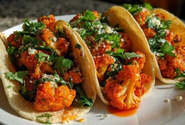 Buffalo Cauliflower Tacos