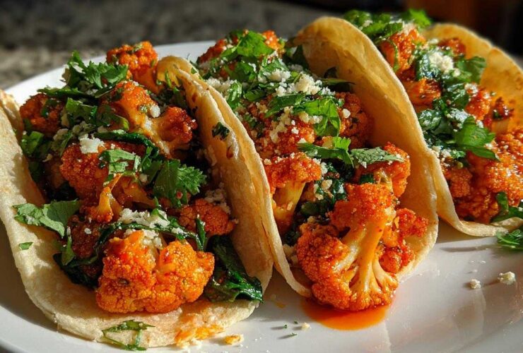 Buffalo Cauliflower Tacos