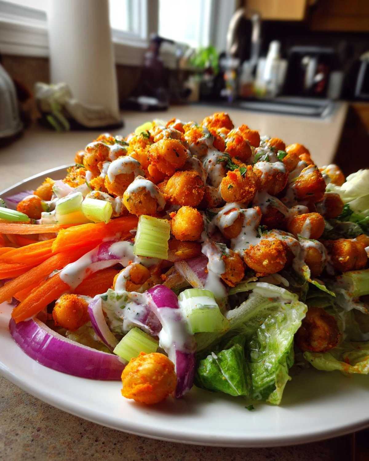 Buffalo Chickpea Ranch Salad - detail 1
