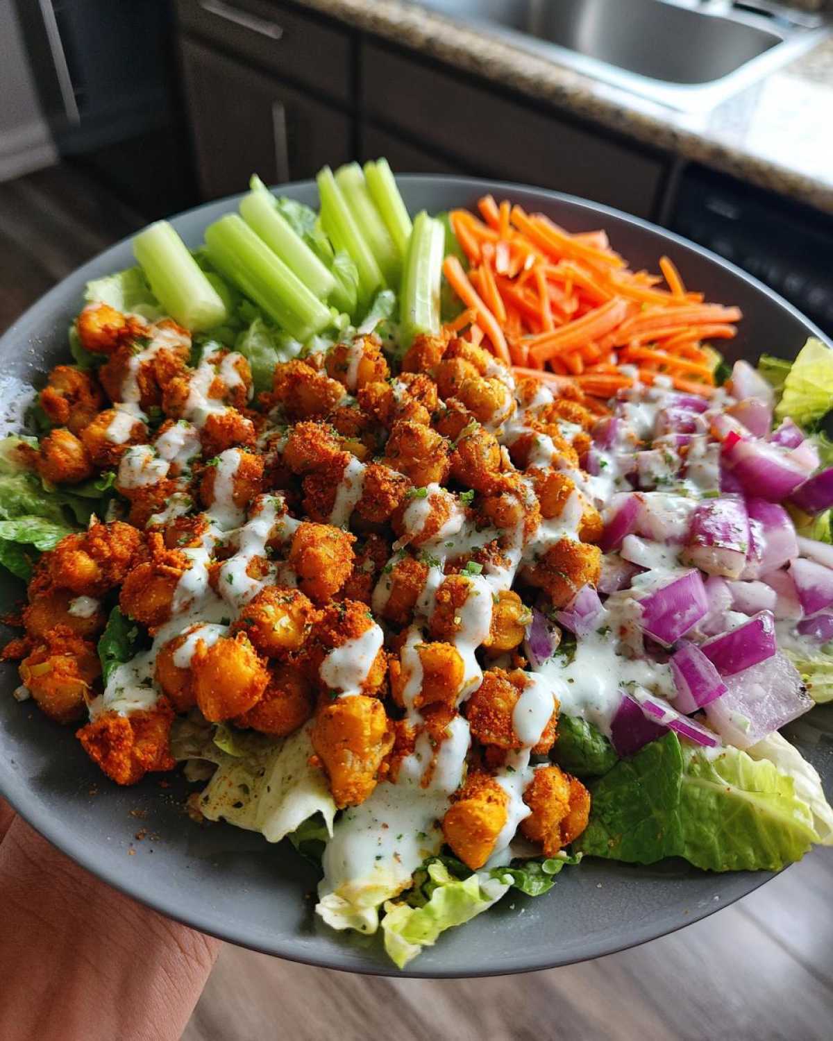 Buffalo Chickpea Ranch Salad - detail 2