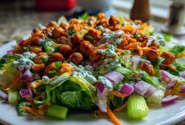 Buffalo Chickpea Ranch Salad