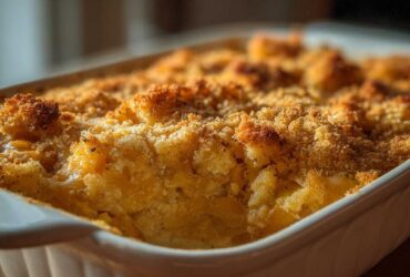 Cheesy squash casserole