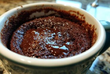 Chocolate Hazelnut Mug Cake