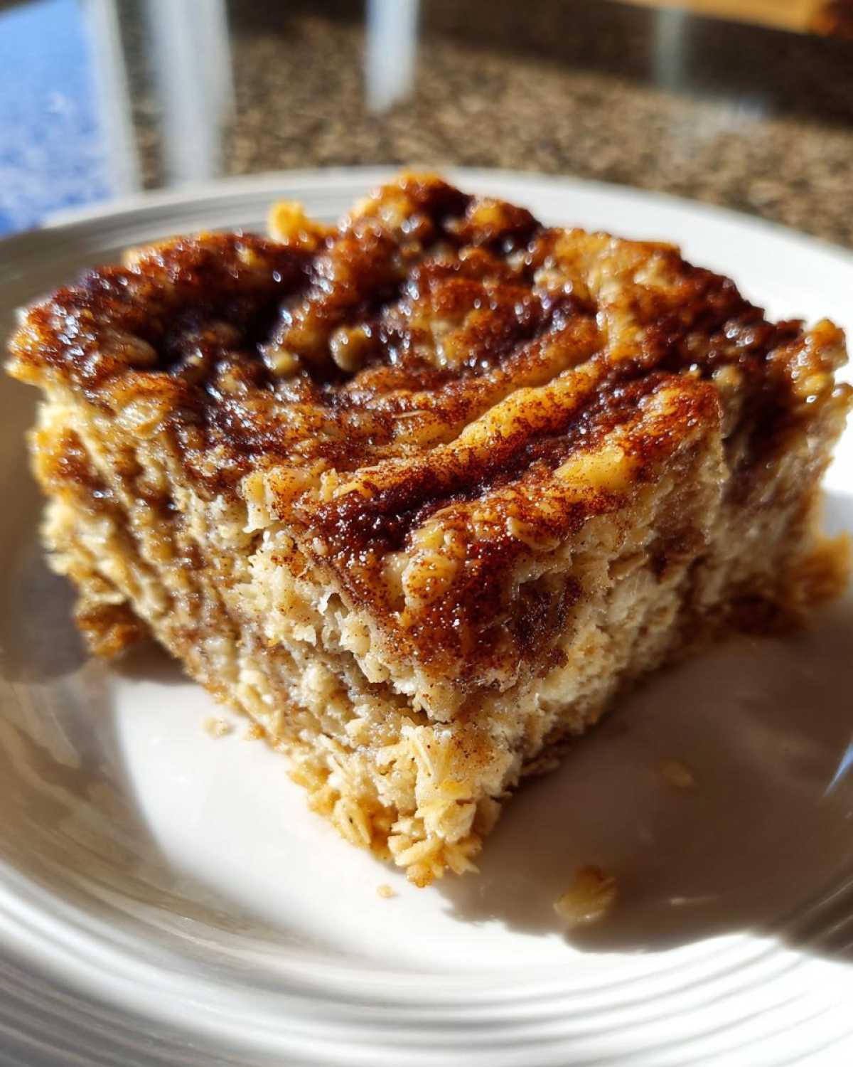 Cinnamon Roll Baked Oatmeal Squares - detail 4