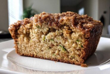 Cinnamon Streusel Topped Zucchini Bread Bakery Style