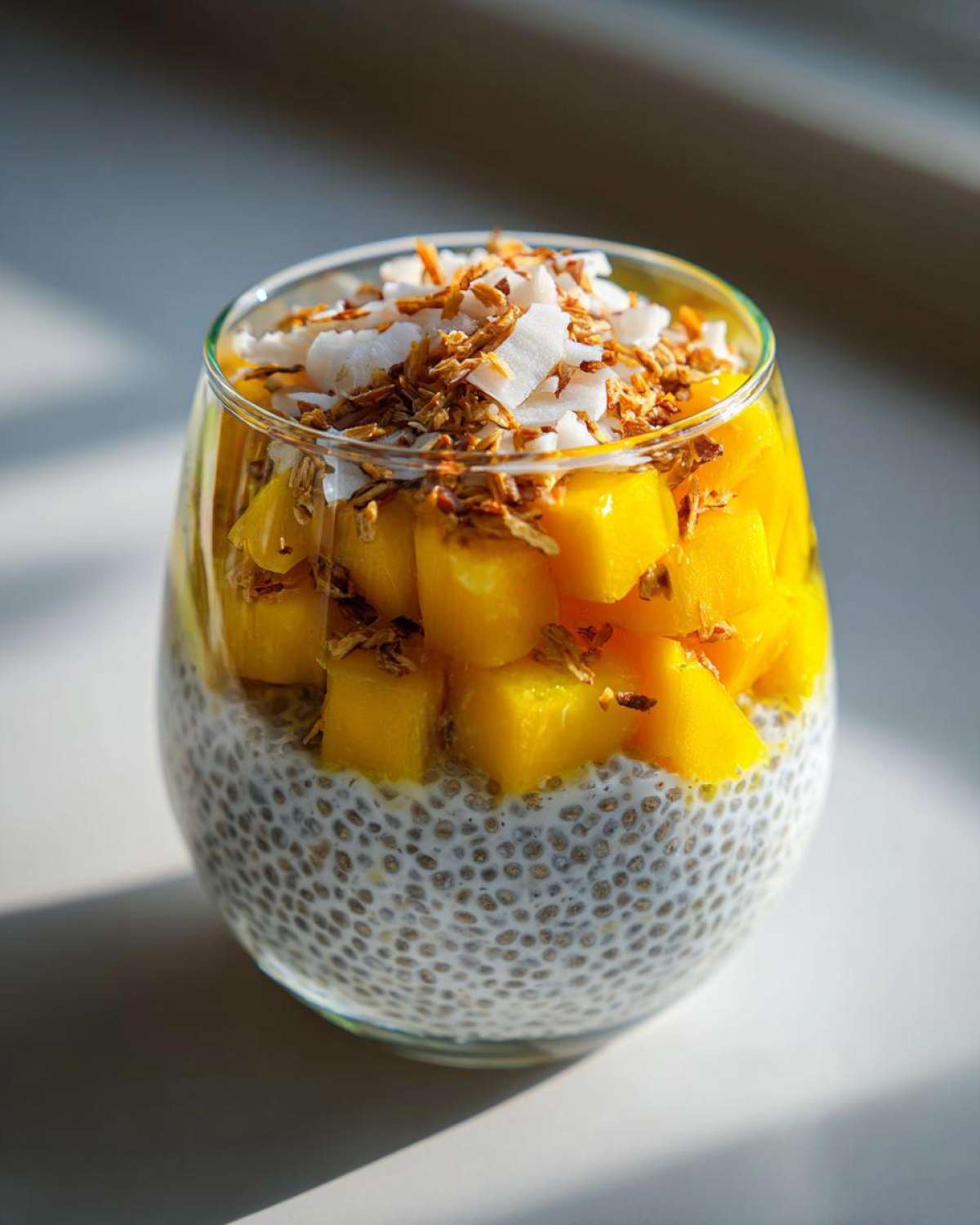 Coconut Mango Chia Breakfast Parfait - detail 2