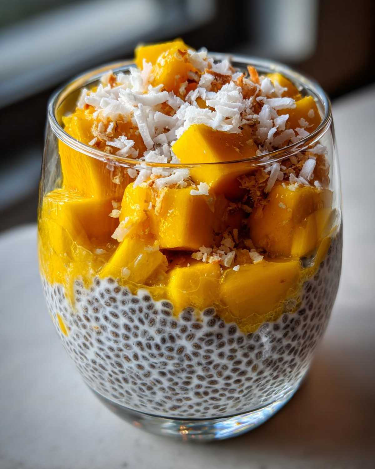 Coconut Mango Chia Breakfast Parfait - detail 4