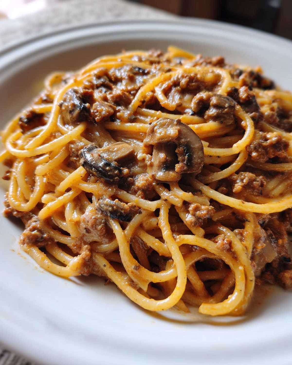 Creamy Mushroom Bolognese - detail 1