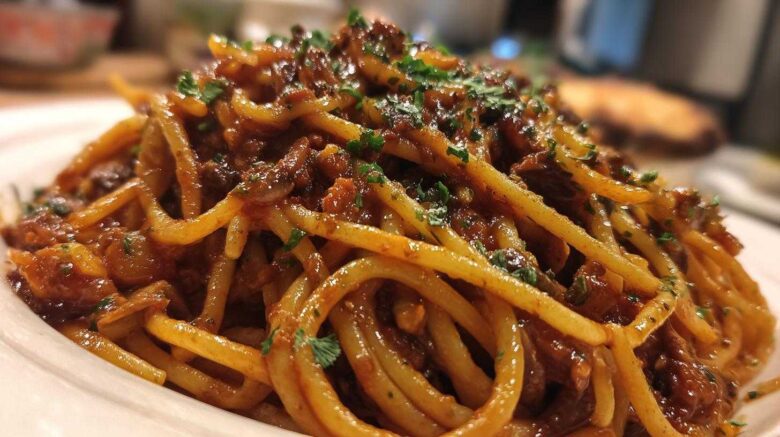 Creamy Mushroom Bolognese
