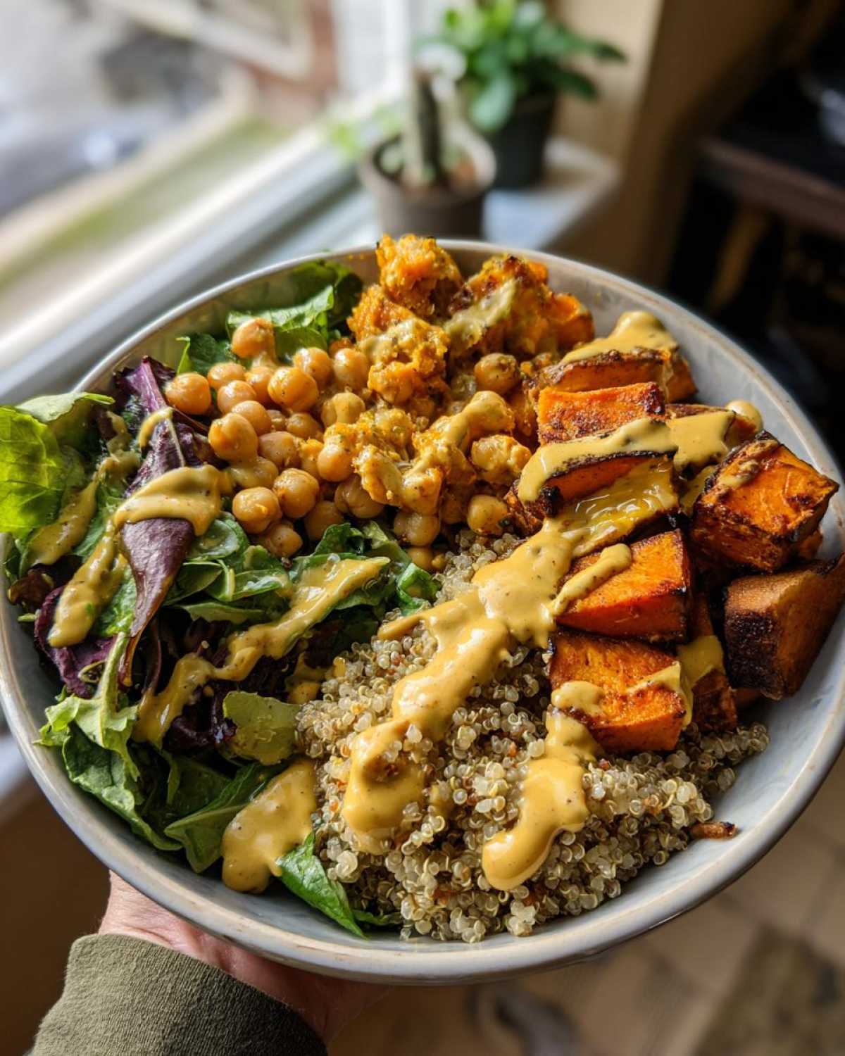 Curry Sweet Potato Buddha Bowl - detail 3