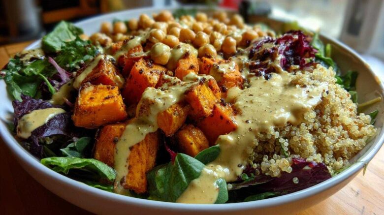 Curry Sweet Potato Buddha Bowl
