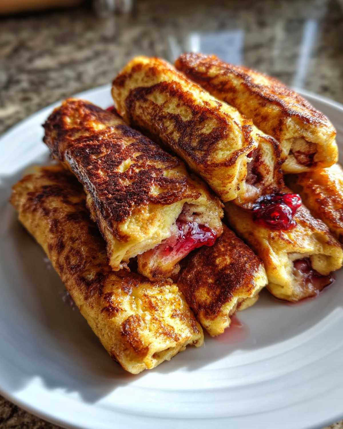 French Toast Roll-Ups with Berry Jam - detail 1