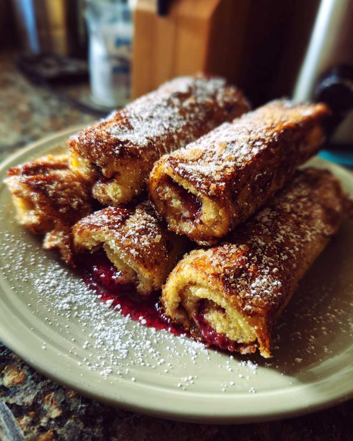 French Toast Roll-Ups with Berry Jam - detail 3