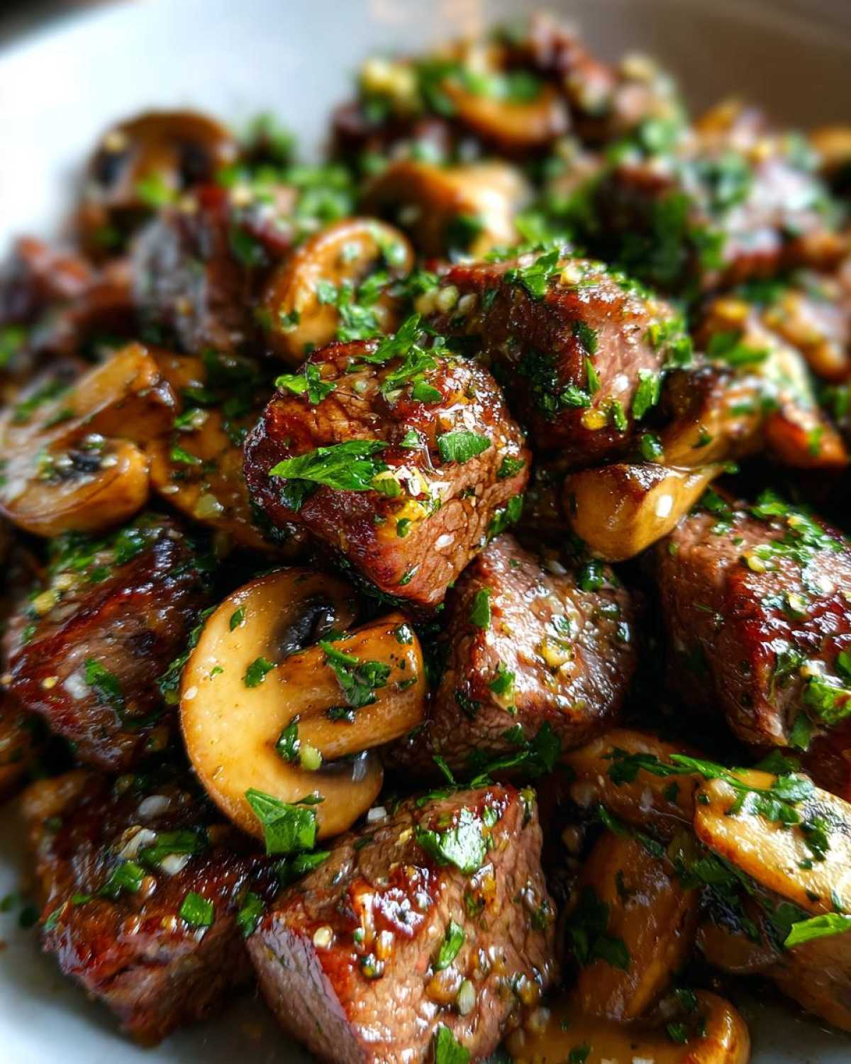 Garlic Butter Steak Bites with Mushrooms - detail 4