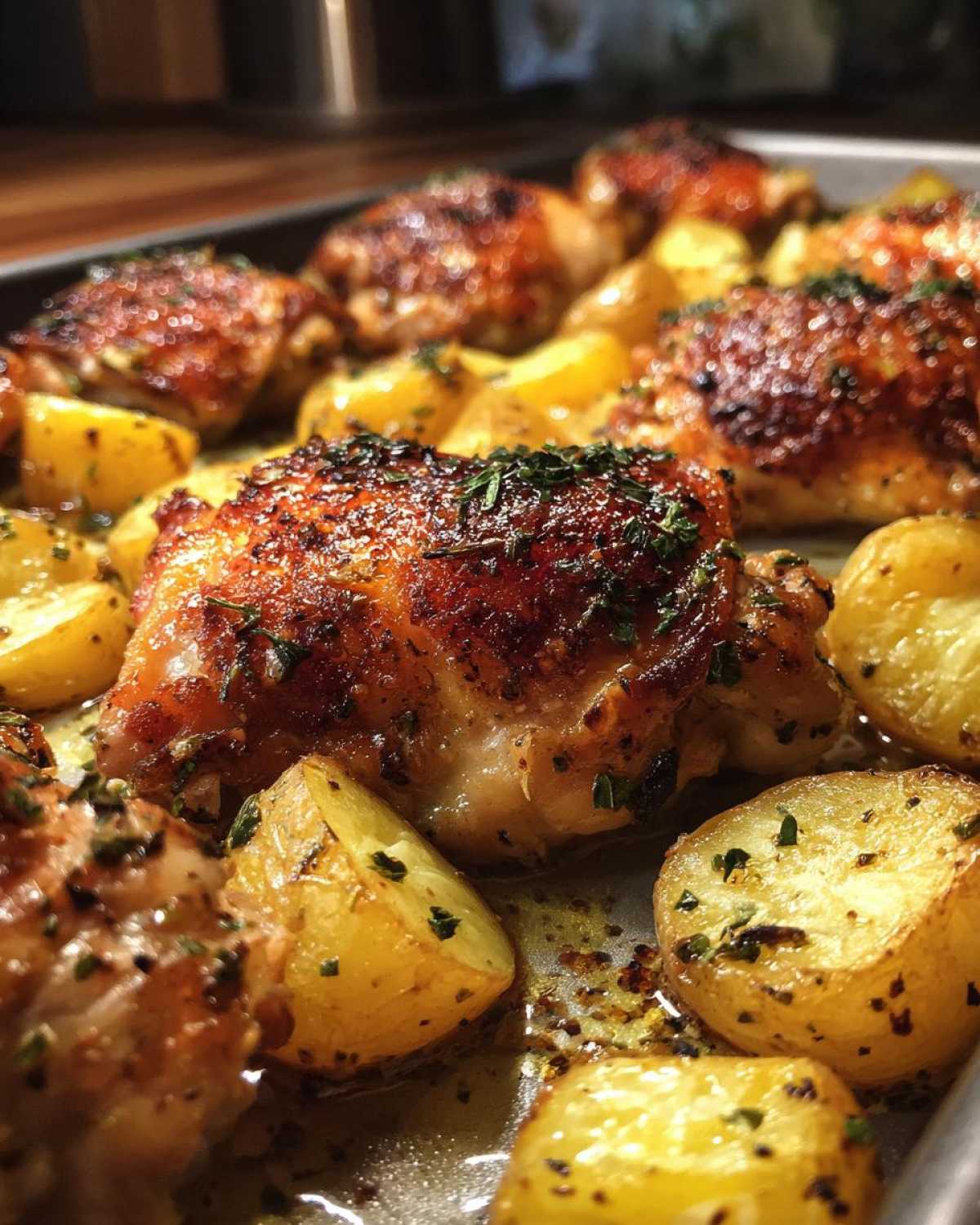 Garlic Herb Chicken & Potato Tray Bake - detail 1