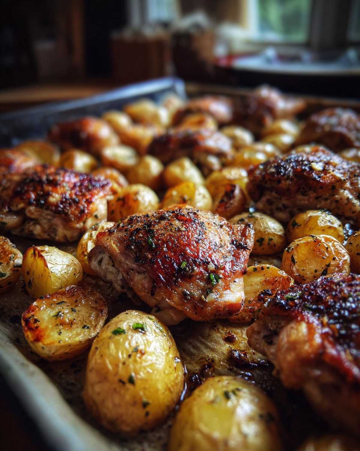 Garlic Herb Chicken & Potato Tray Bake - detail 2