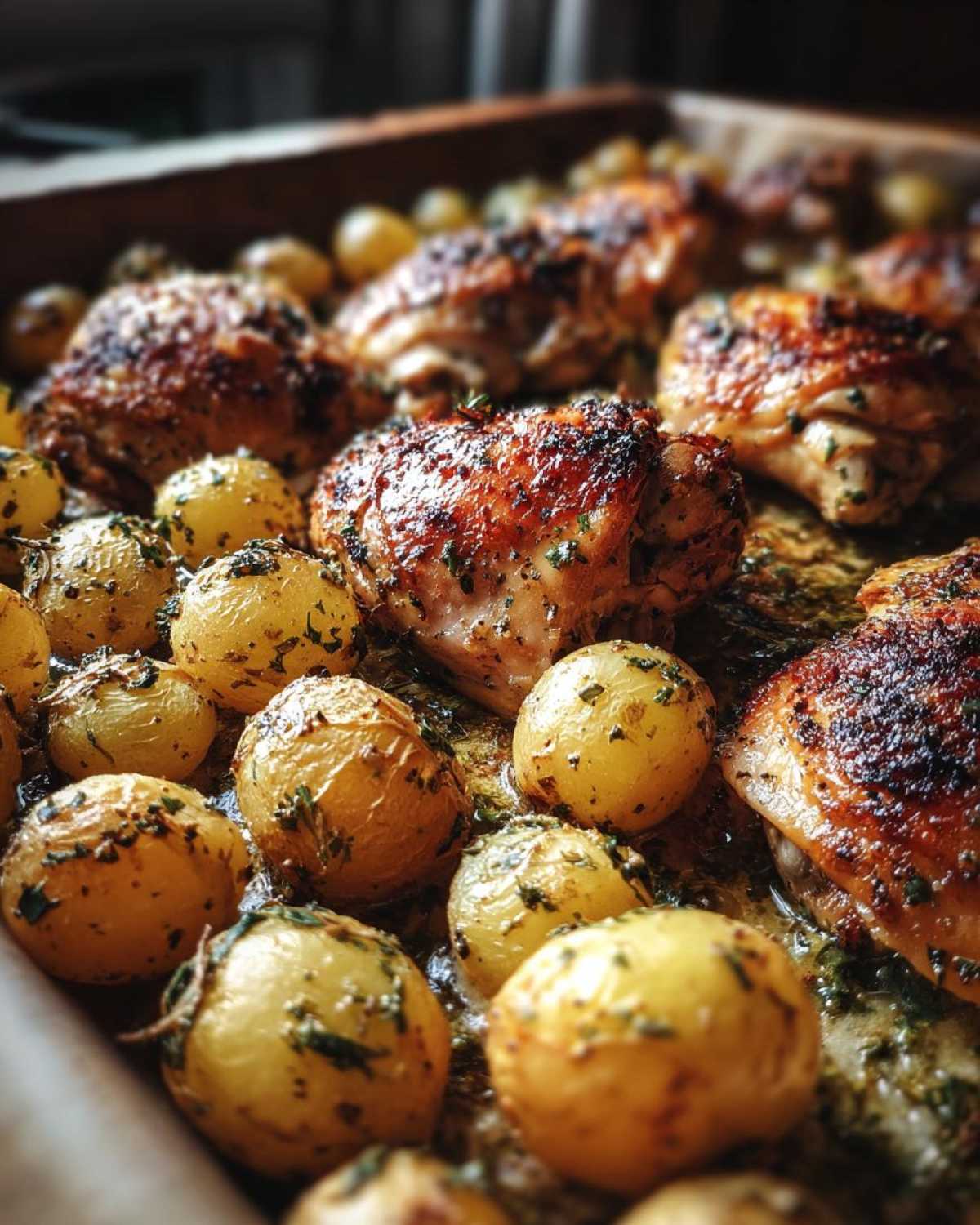 Garlic Herb Chicken & Potato Tray Bake - detail 3