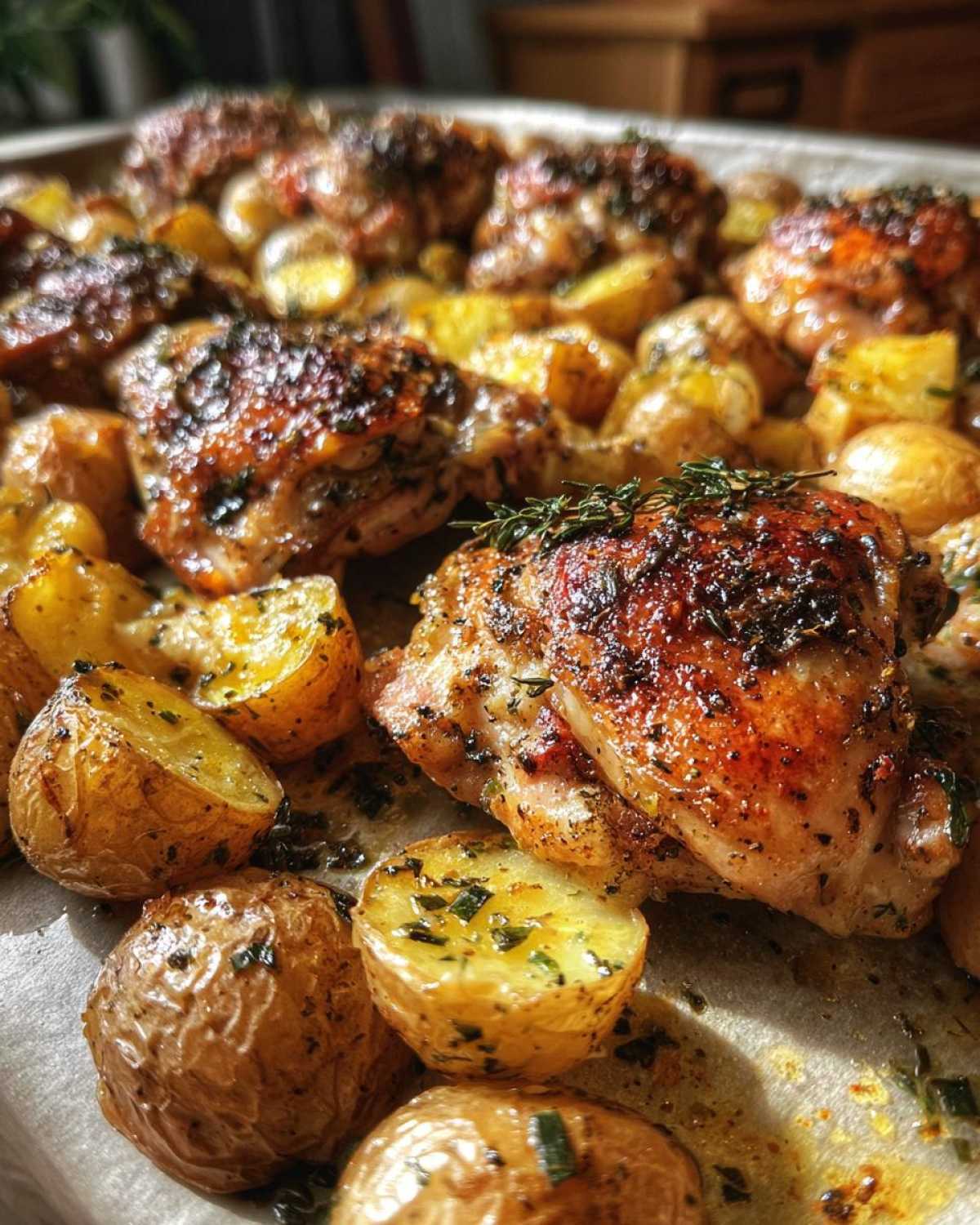 Garlic Herb Chicken & Potato Tray Bake - detail 4