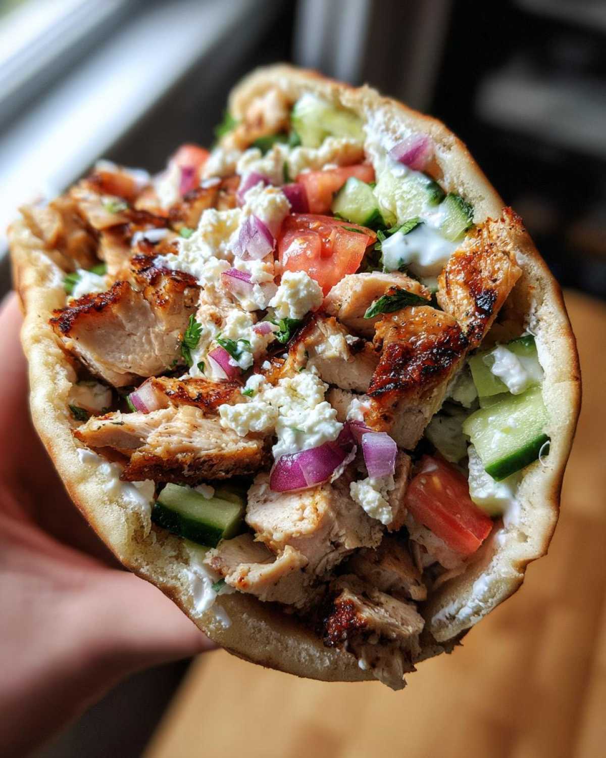 Greek Chicken Gyro Pitas - detail 4