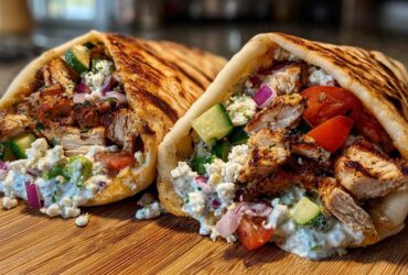 Greek Chicken Gyro Pitas
