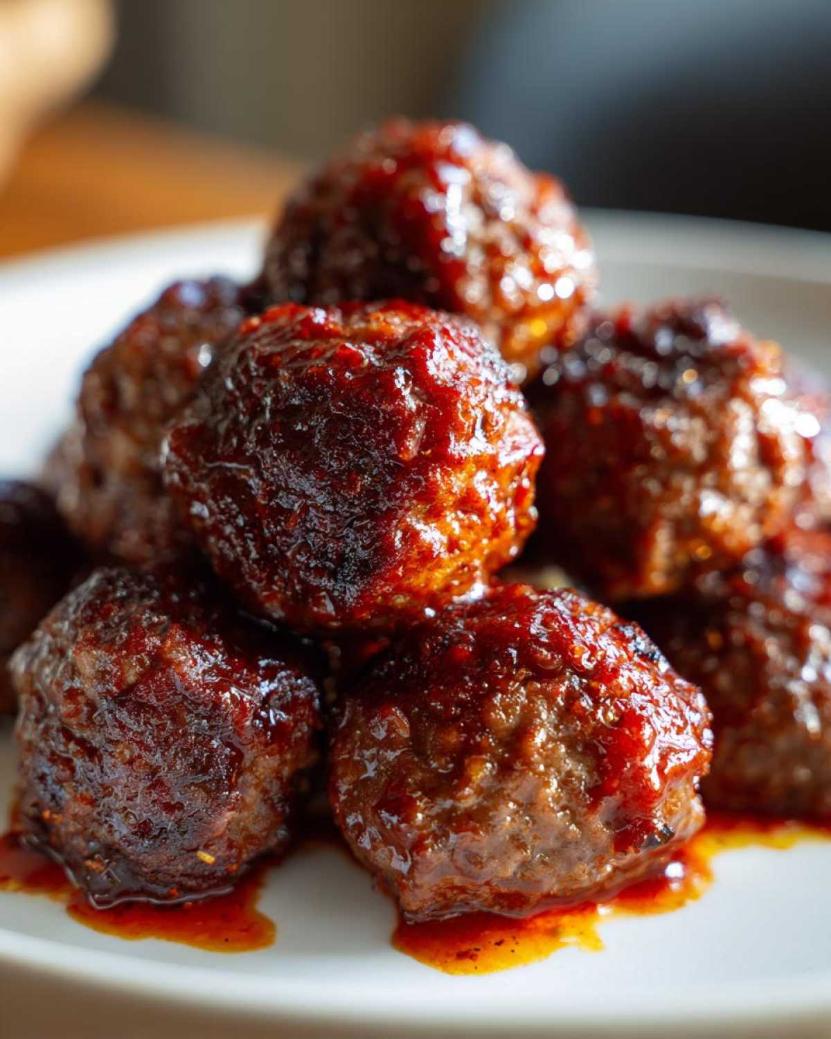Harissa-Glazed Meatballs - detail 1