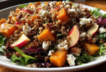 Harvest Farro Salad with Maple Vinaigrette